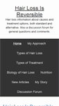 Mobile Screenshot of hairloss-reversible.com