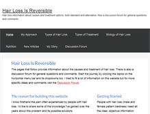 Tablet Screenshot of hairloss-reversible.com